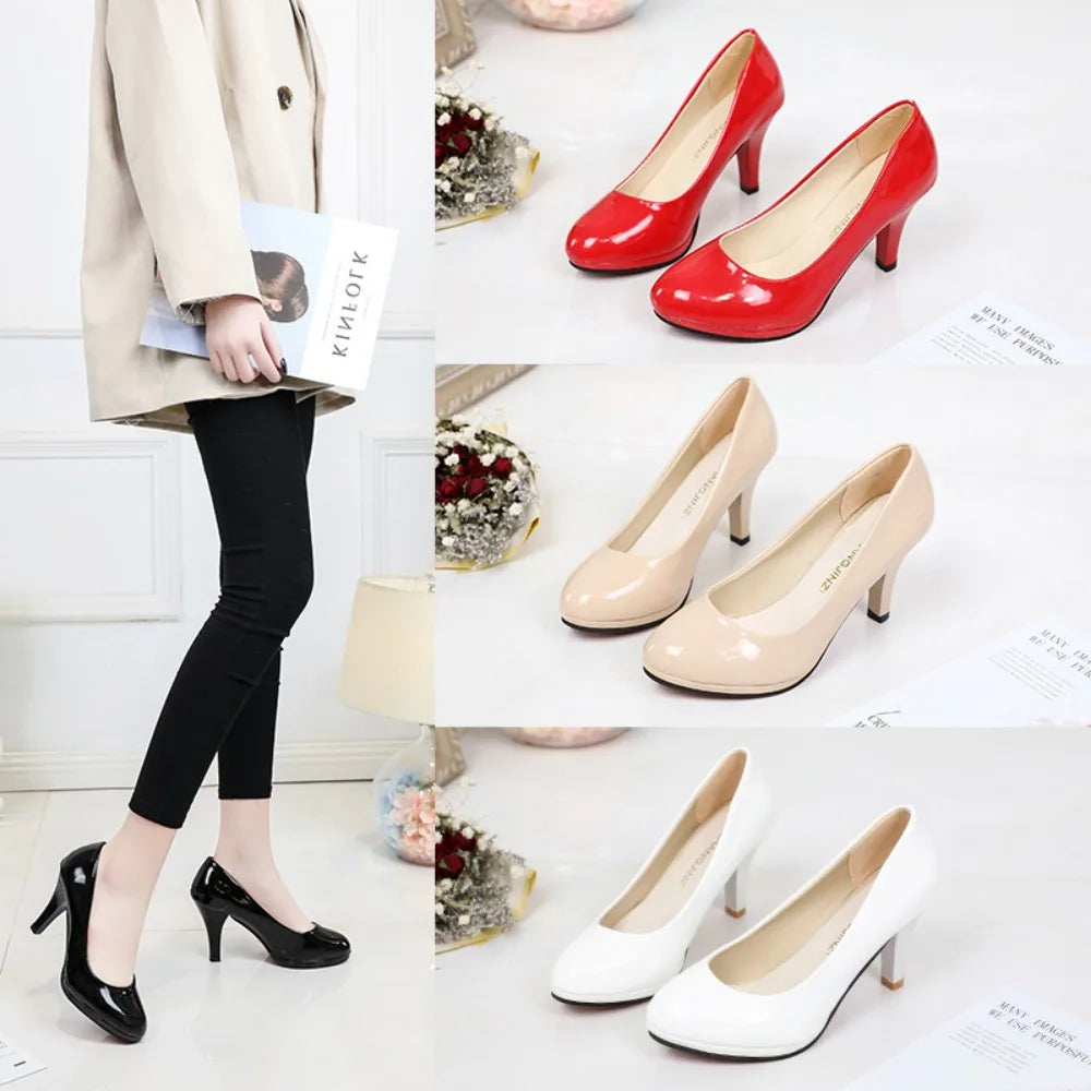 High Heels Shoes Women White Wedding Shoes