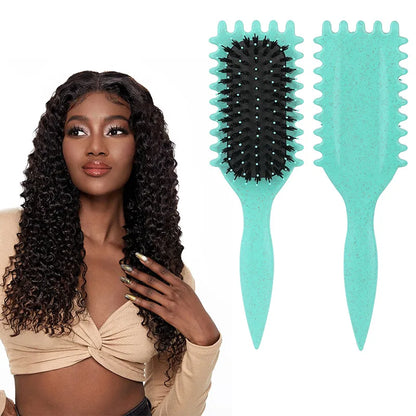 1PCS Curly Hair Definition Styling Brush Wrinkle Removal Hair Brush Entangled Wet Curly Hair Comb Styling Curly Brush Hair Tool