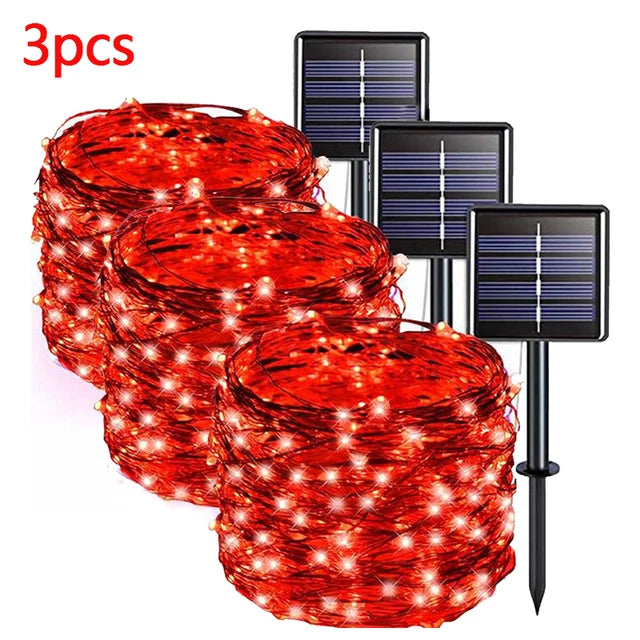 42M400Leds Solar LED Light Outdoor Festoon Lamp Garden Solar Fairy Light String Waterproof Christmas Garden Decoration Outdoor