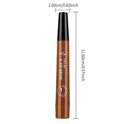 Waterproof eyebrow pencil in five colors, microblading eyebrow pencil with 4 tips