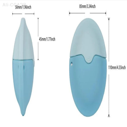 Silicone Suncream Roller Applicator Refillable Oval Isolation Lotion Cream Bottles Stitching Color Cosmetics Tool Travel
