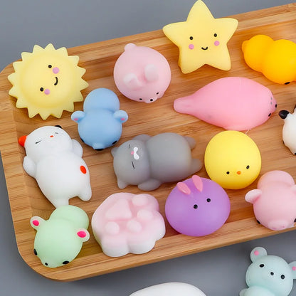 50-5PCS Mochi Squishies Kawaii Anima Squishy Toys For Kids