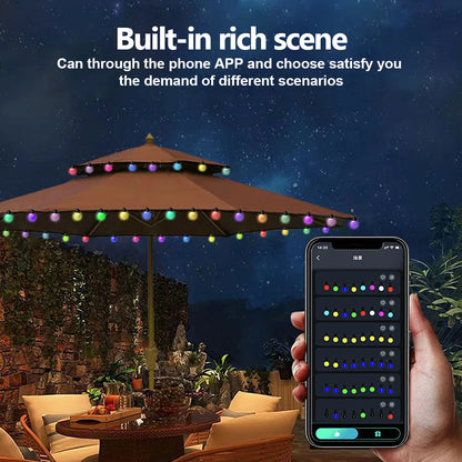 Smart APP RGB String Lights 33Ft 50Bulbs