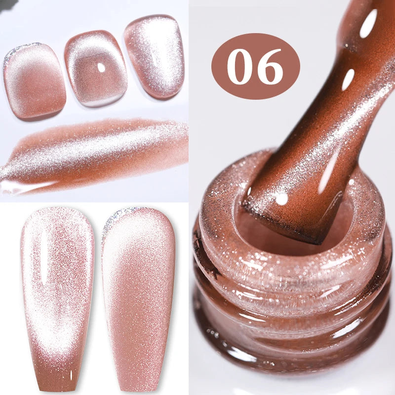 BORN PRETTY 10ml Water Light Cat Magnetic Gel Nail Polish Vernis Semi Permanent Soak Off Crystal Gel Polish For Nails Manicure