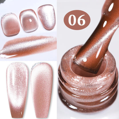 BORN PRETTY 10ml Water Light Cat Magnetic Gel Nail Polish Vernis Semi Permanent Soak Off Crystal Gel Polish For Nails Manicure