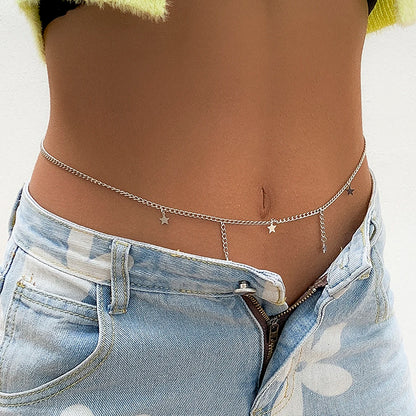 PuRui Sexy Crystal Glass Belly Belt Waist Chain Women Summer Beach Bikinis Festival Accessories Body Chain Jewelry Accessories