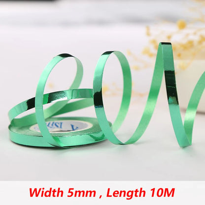 10Meter/Rolls 5mm Balloon Ribbon Party Birthday Wedding Accessorie