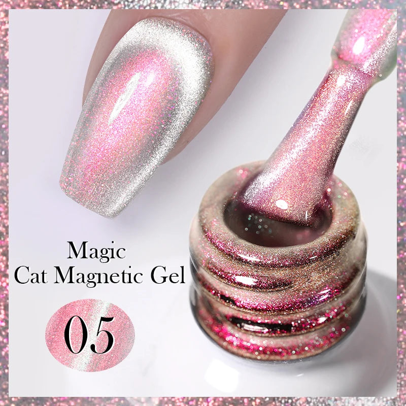 BORN PRETTY 10ml Water Light Cat Magnetic Gel Nail Polish Vernis Semi Permanent Soak Off Crystal Gel Polish For Nails Manicure
