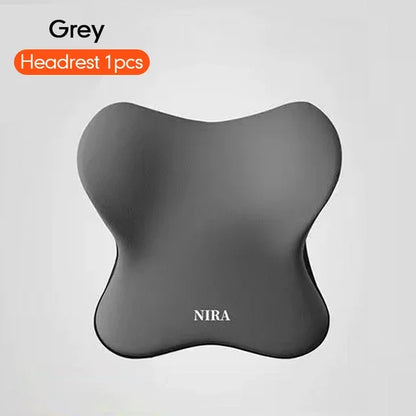 2025 Car Memory Foam Headrest Set Car Neck Pillow Car Lumbar Waist Cushion Waist Support Car Seat Pillow Accessories Tools