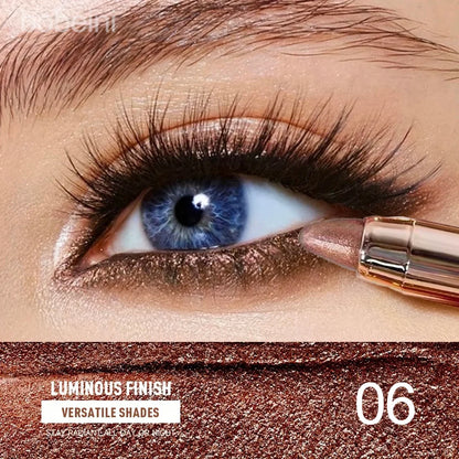 1PC Double-Ended Eyeshadow Stick – Waterproof, High Pigment, Matte & Glitter, DIY-Friendly, Fast & Easy, Certified, Unisex Use