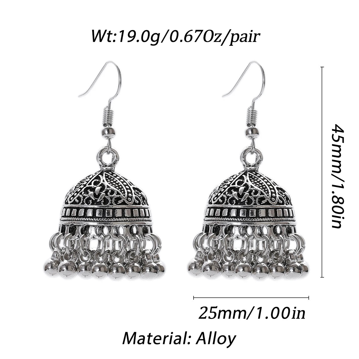 Pendientes Piercing Indian Jewelry Jhumka Tassel Earrings Women  Trendy Party