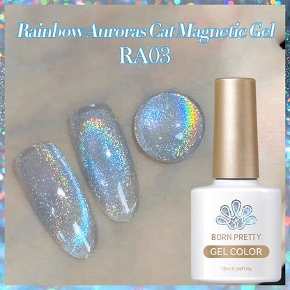 BORN PRETTY 10ml Water Light Cat Magnetic Gel Nail Polish Vernis Semi Permanent Soak Off Crystal Gel Polish For Nails Manicure