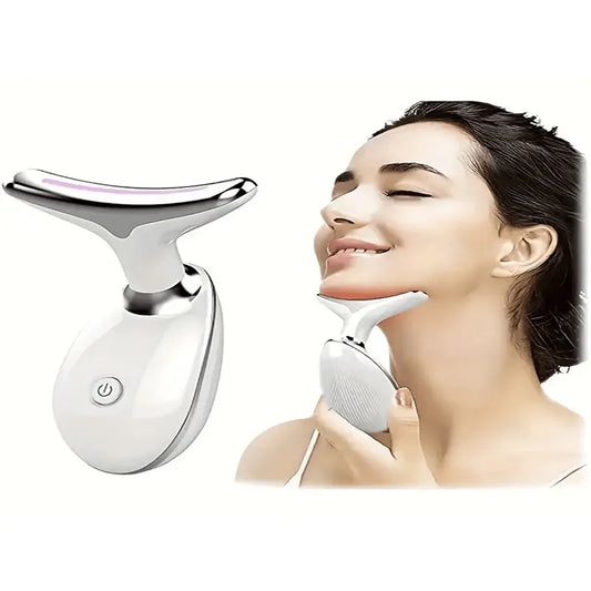 Red Light Therapy For Neck Face Beauty Massage Tools Double Chin Vibratory Massager