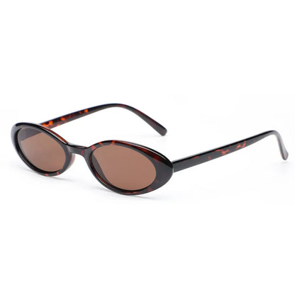 Sexy Small Oval Women's Sunglasses 2025 New Fashion Leopard Brown Hot Sun Glasses Female Retro Colorful Shade Eyeglass