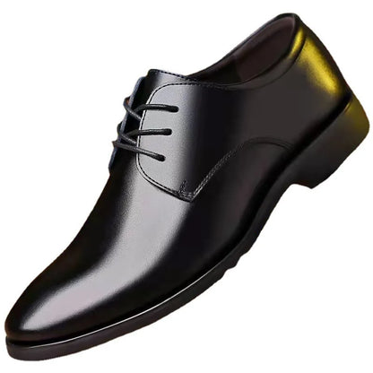 Spring and Autumn British Casual Business Formal Leather Shoes Men Shoes Heightening Single Shoes Shoes Casual Shoes Suit