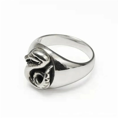 New Simple Wizard Wizarding School Family Badge Snake Slytherin Role Playing Rings Unisex Jewelry Rings Gifts Props Accessories