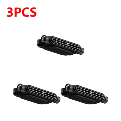 1-5PCS Car Headrest Cooling Air Fan 3 Speeds Adjustable Car Interior Rear Headrest Fan Cooler Air Cooling Fan Car Accessories