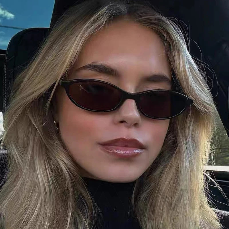Women's Leopard Brown Sunglasses Fashion Brand Small Frame Sun Glasses Ladies Retro Oval Eyewear Shade Oculus De Sol