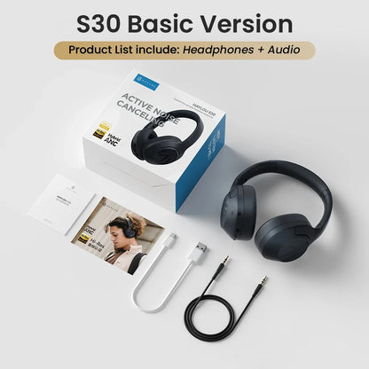 HAYLOU S30 Wireless Bluetooth 5.4 Headphones With Mic Noise Cancelling Headsets