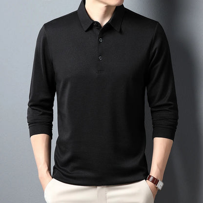 Men's Business Casual Long Sleeve T-shirt