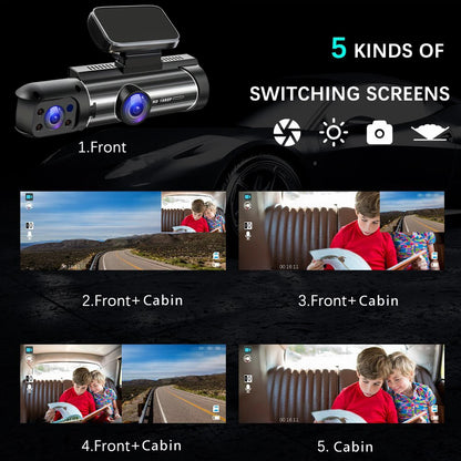 Dual Lens Car DVR FHD 1920*1080P Dash Camera