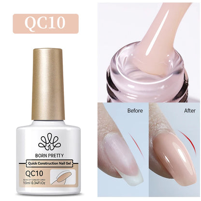 BORN PRETTY 10ml Glitter Silver Liner Paint Gel Nail Polish Line Stripe Gel Vernis Semi Permanent for Drawing Line French Nails