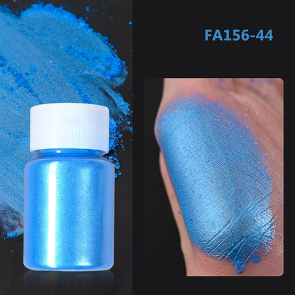 1Bottle Pink/White Pearlescent Nail Art Powder Glitter Mermaid Chrome Mica Pigment For Manicure Decorations Pearl Rubbing Dust