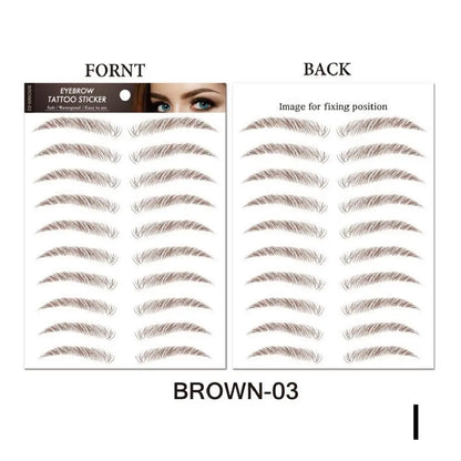 6D Hair Like Eyebrows Stickers Makeup Waterproof Eyebrow Eyebrow Long Natural Hair-liked Authentic Eyebrow Tattoo Sticker