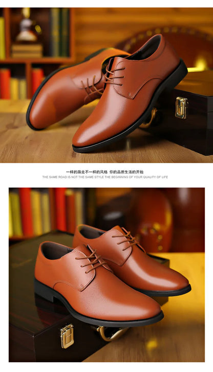 Men's new business leather Shoes