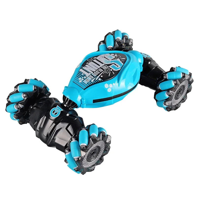 4WD RC Drift Car With Music Led Lights 2.4G Gesture Radio Remote Control Spray Stunt Car 360° Rotating Climbing Car Toys Gifts