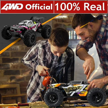 1:16 80km/h Brushless RC Drift Car With LED Lights 4WD Electric High Speed Racing Remote Control Monster Truck for Kids Adults