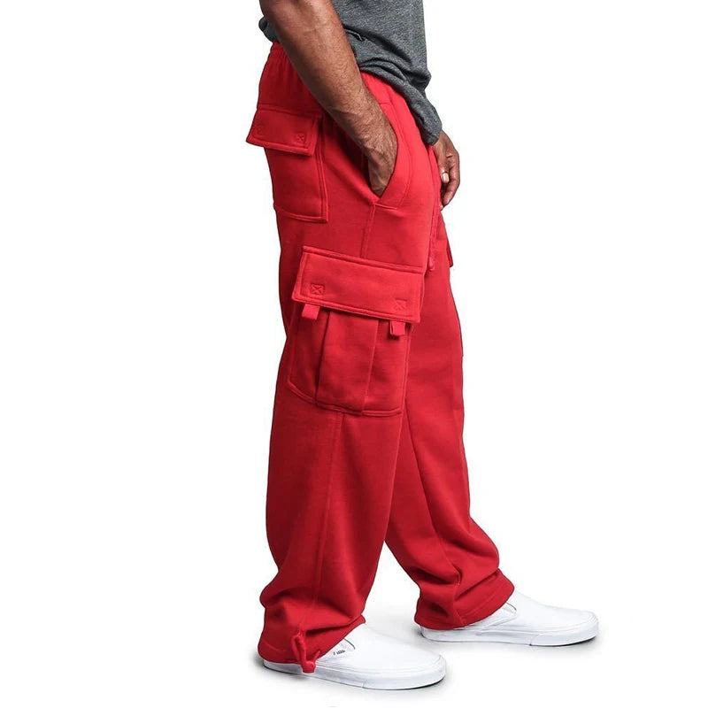 Mens Sweatpants Straight Fit Joggers for Sports and Streetwear