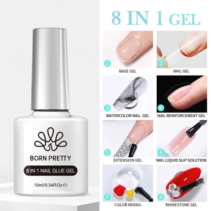 BORN PRETTY 10ml Water Light Cat Magnetic Gel Nail Polish Vernis Semi Permanent Soak Off Crystal Gel Polish For Nails Manicure