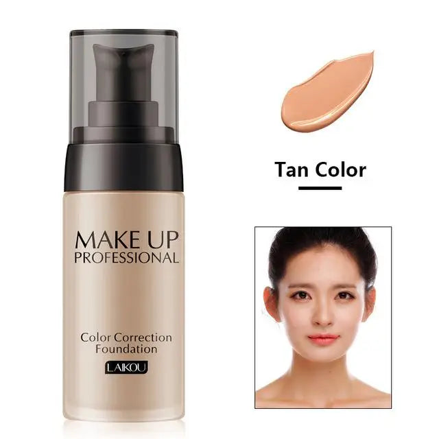 LAIKOU Makeup Base Face Liquid Foundation BB Cream Concealer Moisturizer