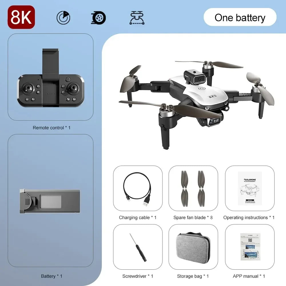 New S2S Drone 8K Professional HD Dual Camera