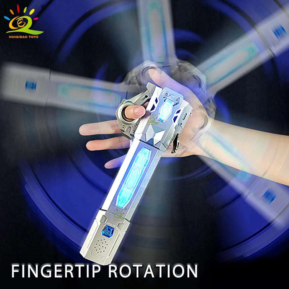 Retractable Lightsaber Finger Rotating Laser Sword Flash Luminous