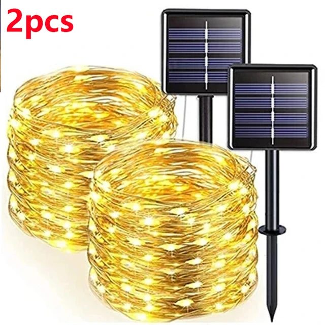 42M400Leds Solar LED Light Outdoor Festoon Lamp Garden Solar Fairy Light String Waterproof Christmas Garden Decoration Outdoor