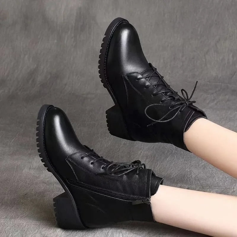 Quality Ladies Shoes Side Zipper Women's Boots