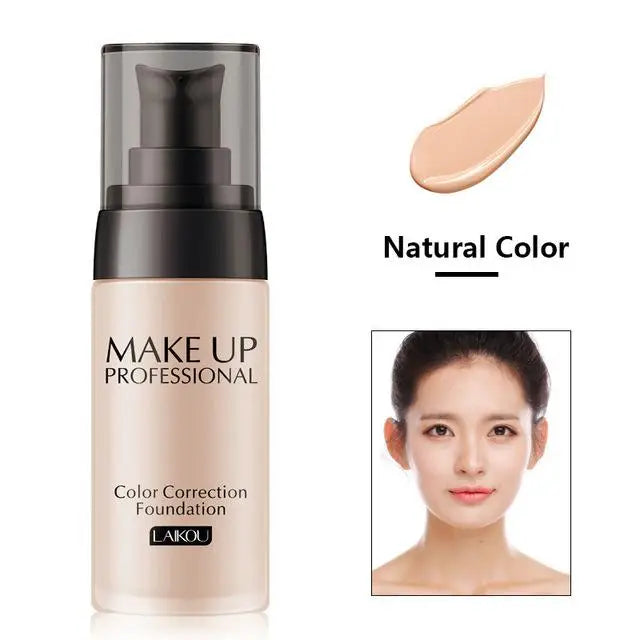 LAIKOU Makeup Base Face Liquid Foundation BB Cream Concealer Moisturizer