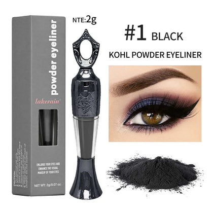 Kohl Powder Eyeliner Long-Lasting Eye Color Gentle & Skin-Friendly Easy to Use Smoothly Outlines Eyeliner