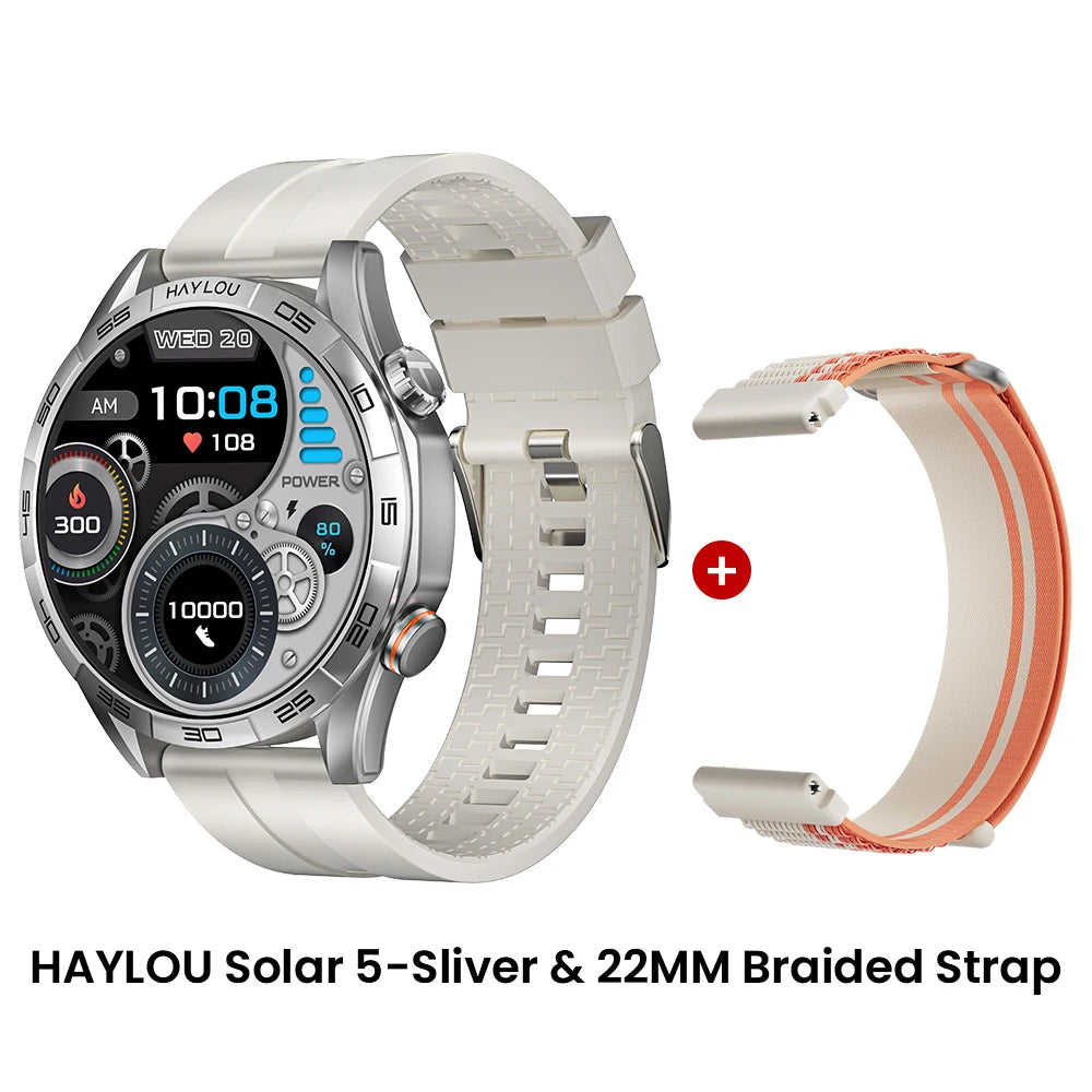 HAYLOU Solar 5 Voice Calling Smartwatch 1.58'' AMOLED Display 60Hz Smart Watch