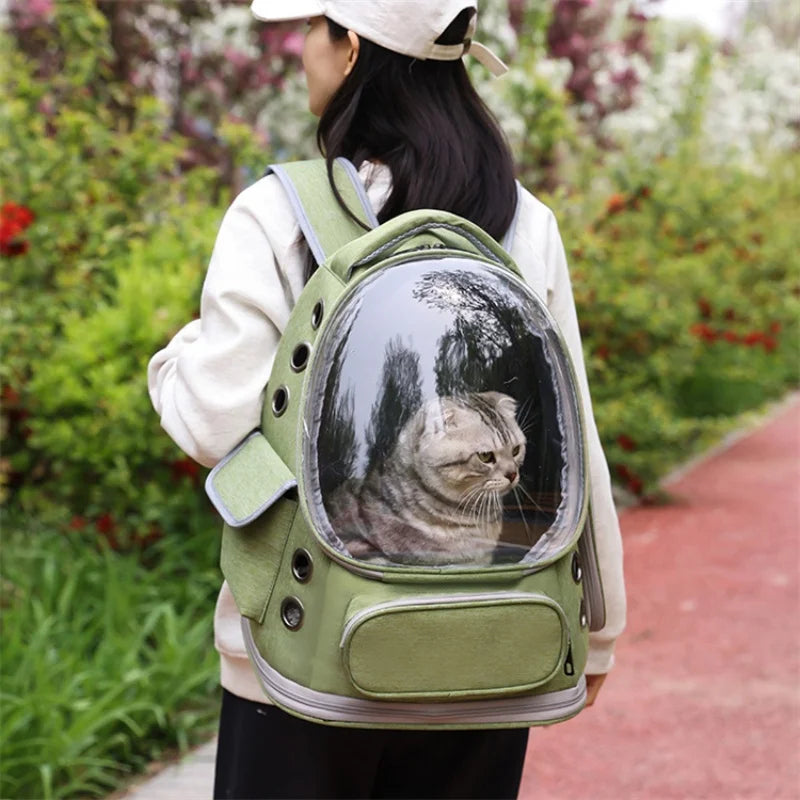 Transparent Pet Cat Breathable Carrier Bag Outdoor Travel Backpack for Cats Small Dog