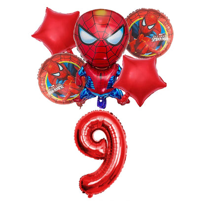 Spiderman Birthday Decoration Tablecloth Paper Cups Plates Backdrop