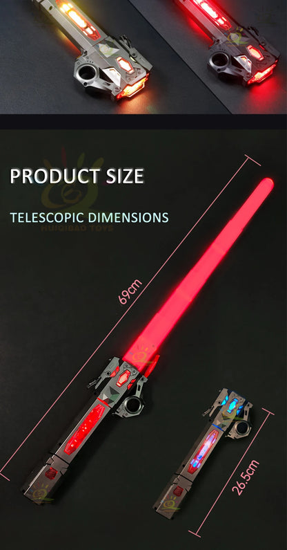 Retractable Lightsaber Finger Rotating Laser Sword Flash Luminous