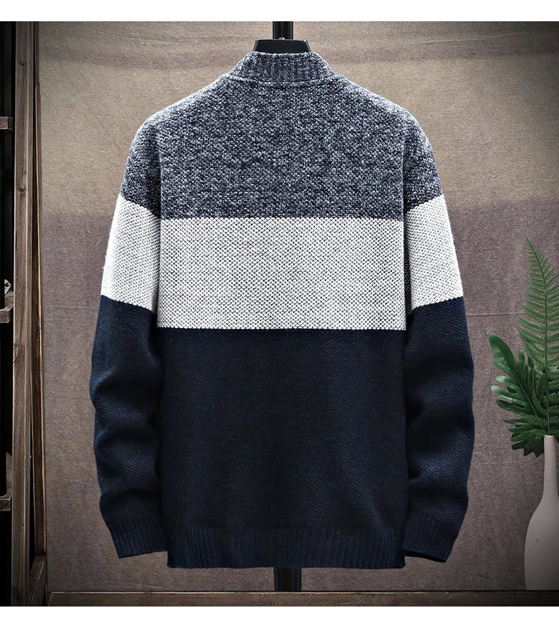 2025 Autumn Winter Cardigan Sweater Men Fleece