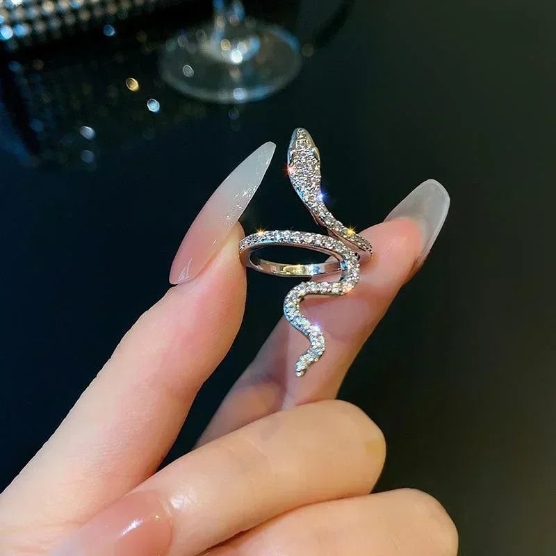 Women Gothic Open Snake Ring