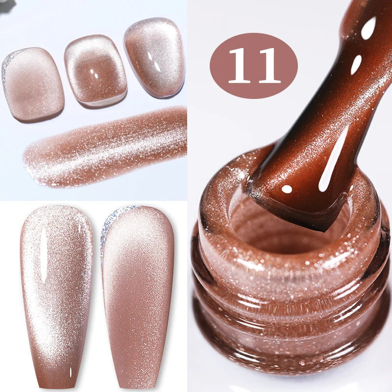 BORN PRETTY 10ml Water Light Cat Magnetic Gel Nail Polish Vernis Semi Permanent Soak Off Crystal Gel Polish For Nails Manicure